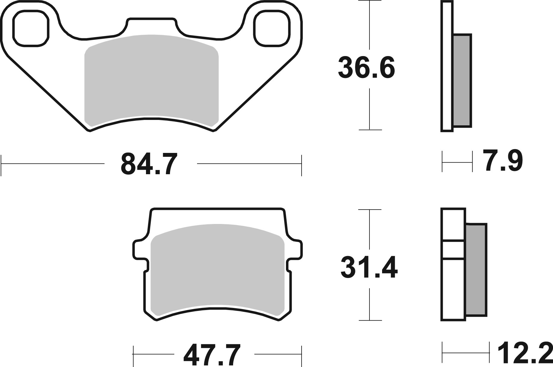 Brembo Remblokkenset, schijfrem 07GR11CC
