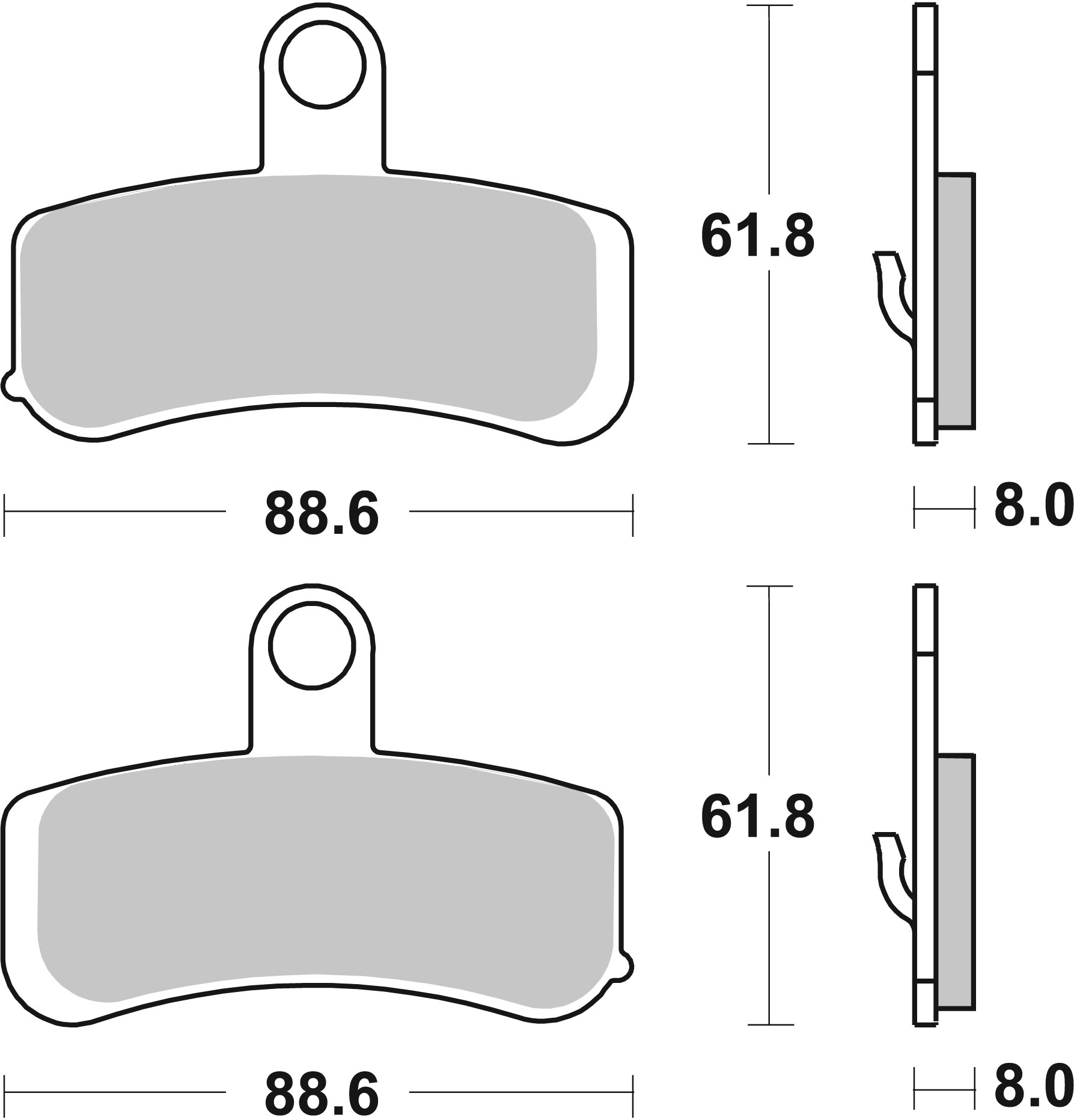 Brembo Remblokkenset, schijfrem 07HD15SA