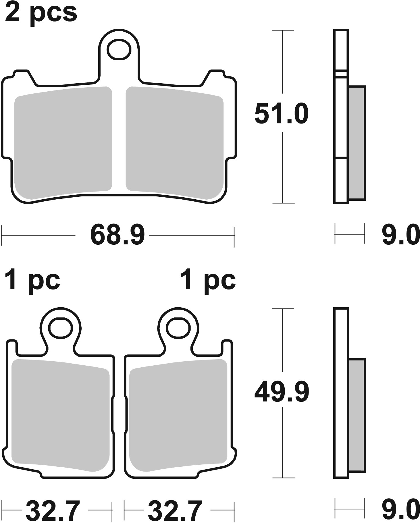 Brembo Remblokkenset, schijfrem 07HO37SA