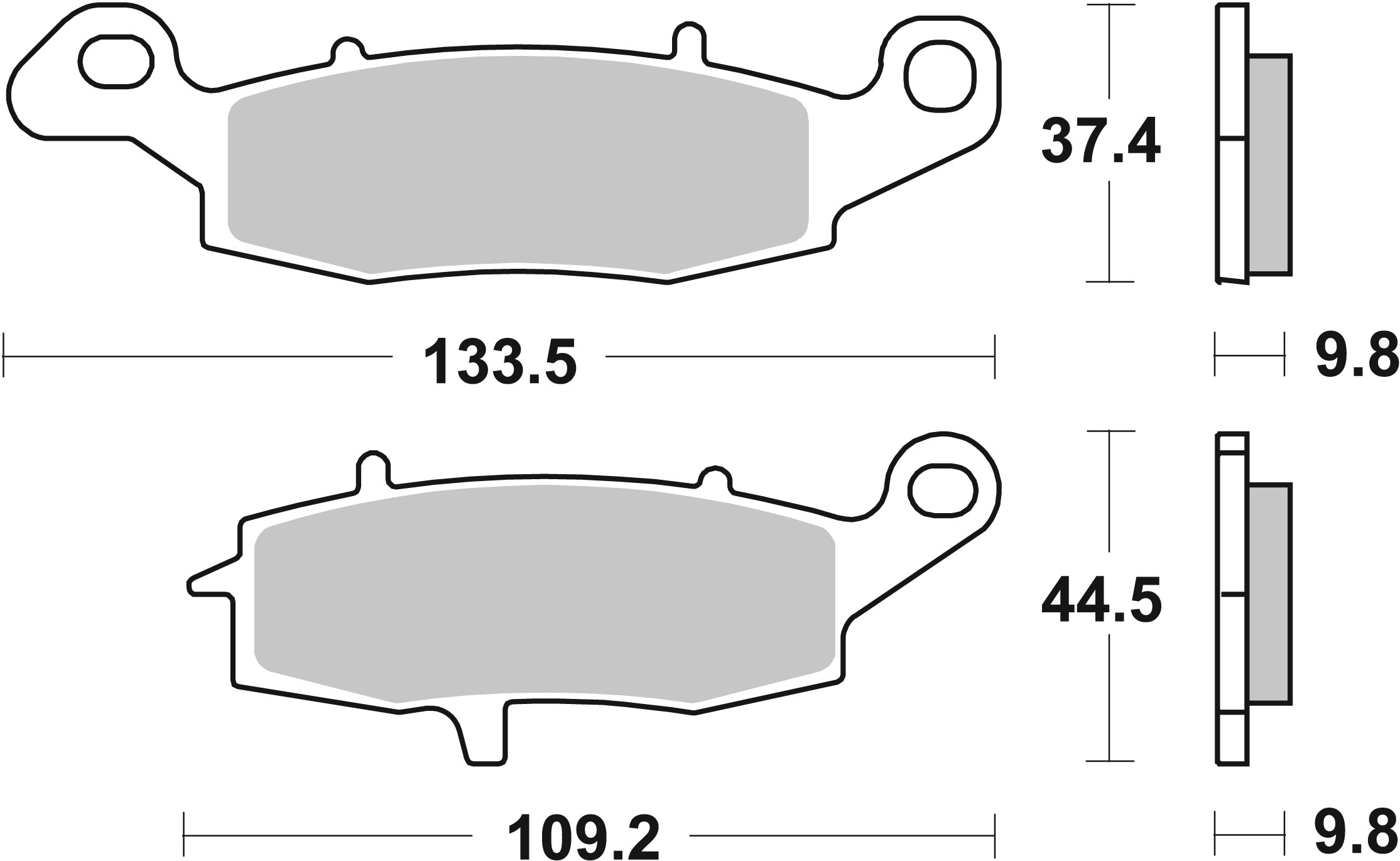 Brembo Remblokkenset, schijfrem 07SU16SP