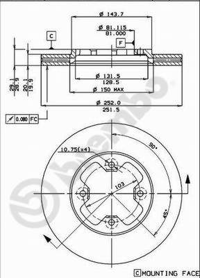 Brembo Remschijven 09.4921.10