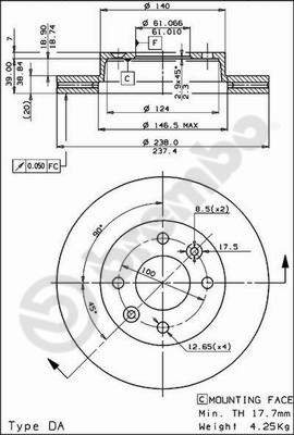 Brembo Remschijven 09.4925.10