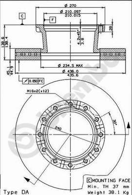 Brembo Remschijven 09.7183.40