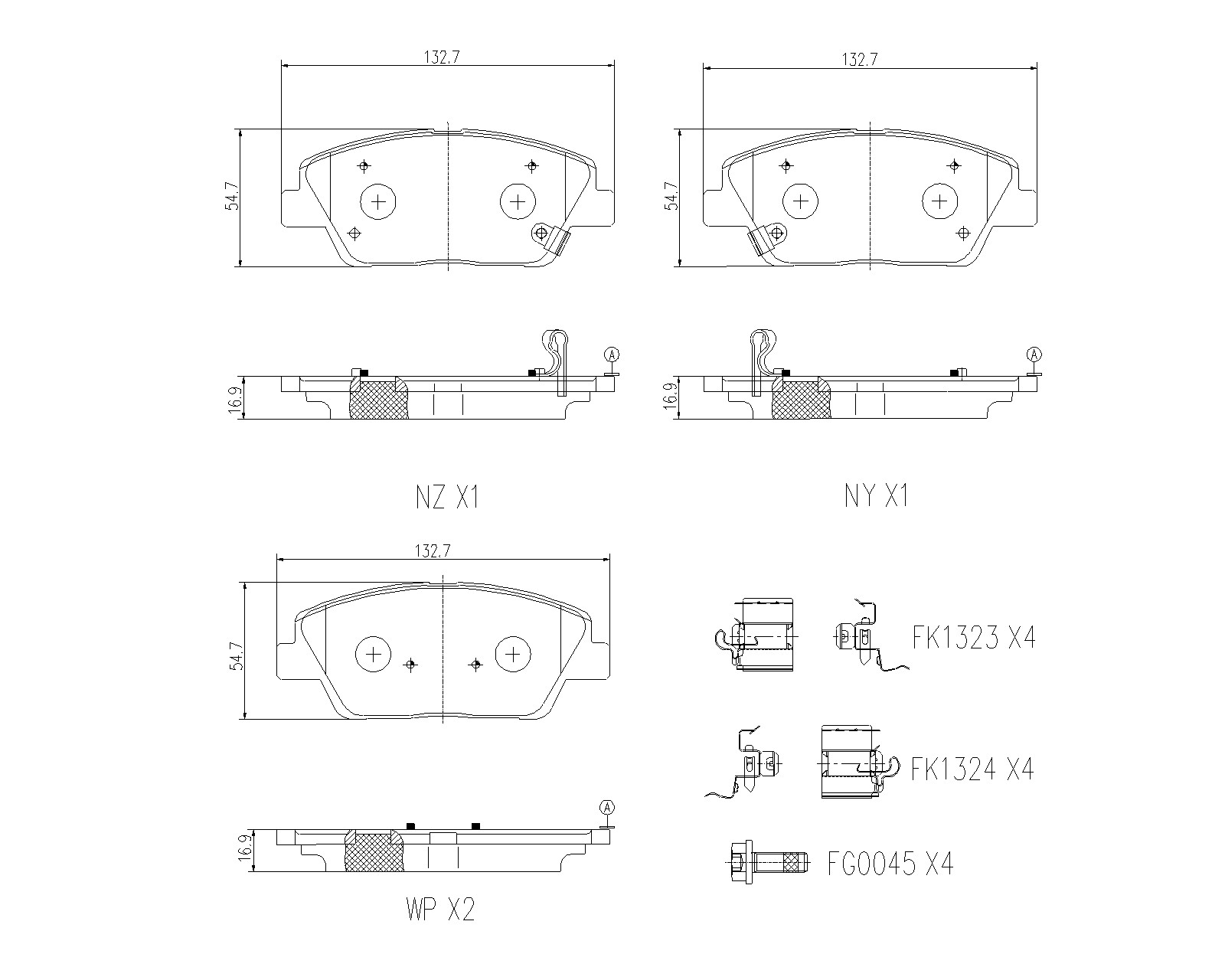 Brembo Remblokkenset, schijfrem P 06 126