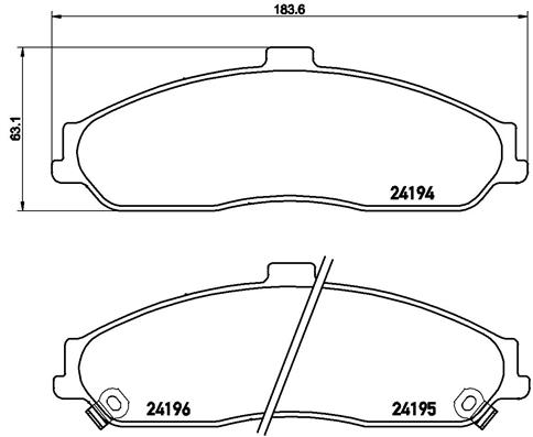 Brembo Remblokset P 10 052