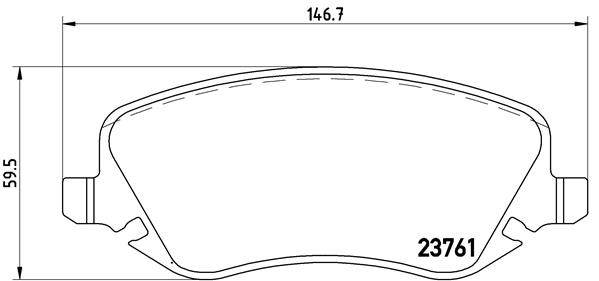 Brembo Remblokset P 23 088