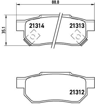 Brembo Remblokset P 28 017