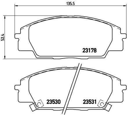 Brembo Remblokset P 28 032