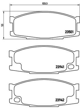 Brembo Remblokset P 54 024