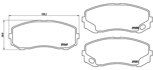 Brembo Remblokset P 54 043