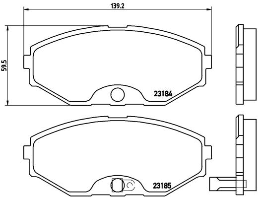 Brembo Remblokset P 56 045