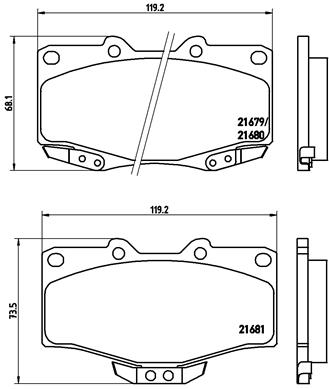 Brembo Remblokset P 83 009