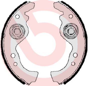 Brembo Remschoen set S 23 542