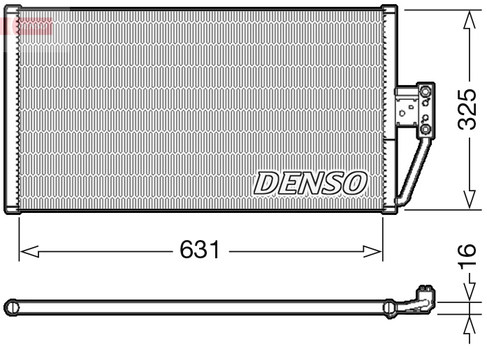 Denso Airco condensor DCN05021