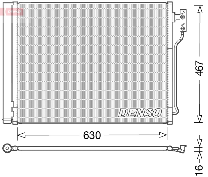 Denso Airco condensor DCN05031