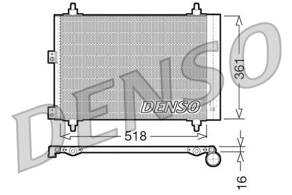 Denso Airco condensor DCN07006