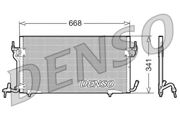 Denso Airco condensor DCN07010