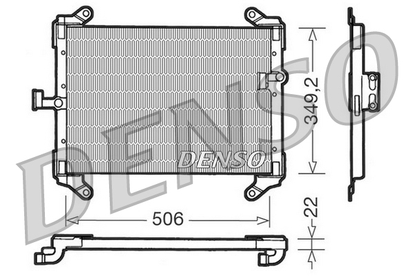 Denso Airco condensor DCN09050