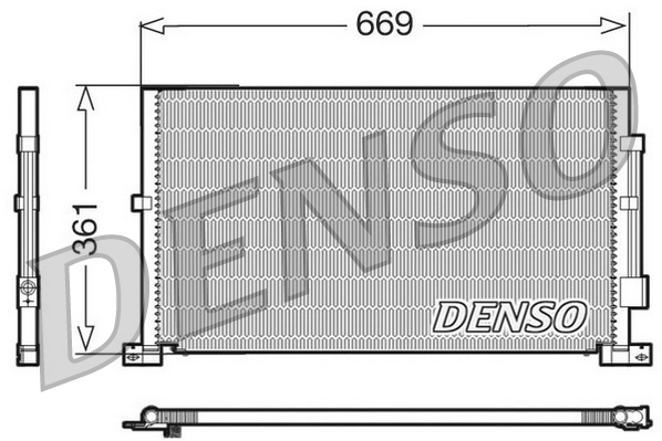 Denso Airco condensor DCN10012