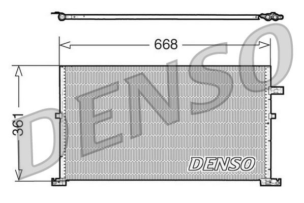 Denso Airco condensor DCN10013
