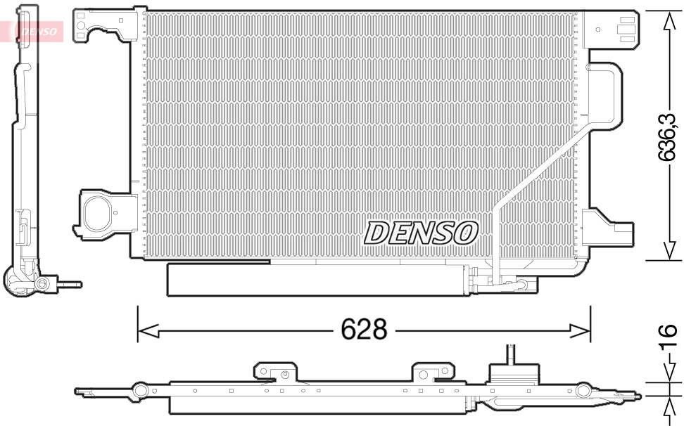 Denso Airco condensor DCN17023