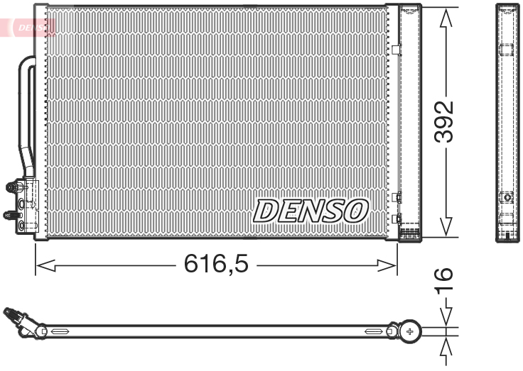 Denso Airco condensor DCN20049