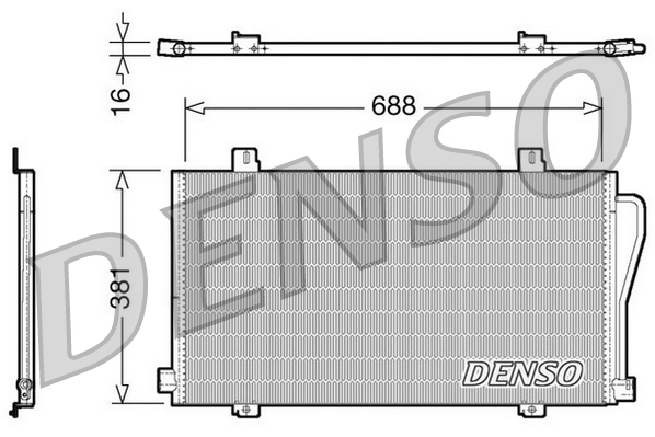 Denso Airco condensor DCN23017