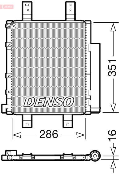 Denso Airco condensor DCN35005