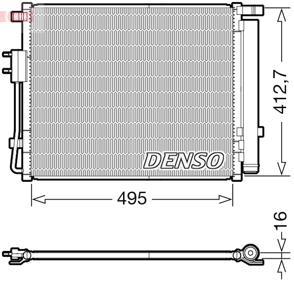 Denso Airco condensor DCN41012