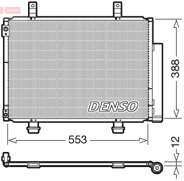 Denso Airco condensor DCN47007