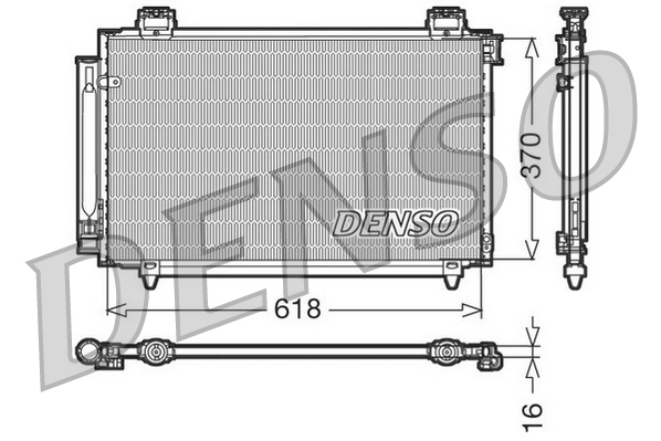 Denso Airco condensor DCN50016