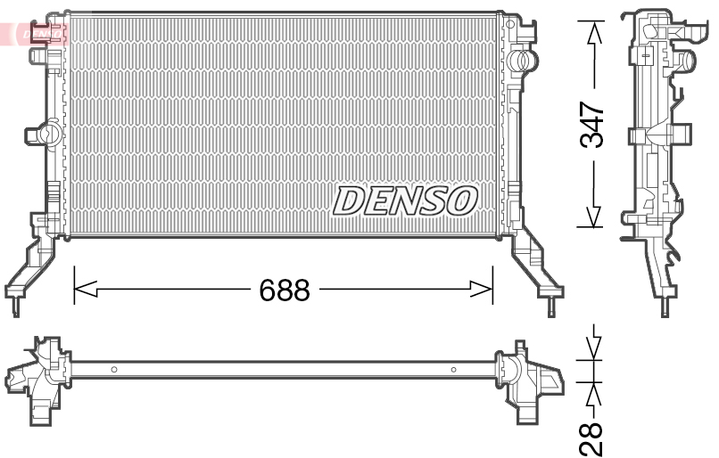 Denso Radiateur DRM23039
