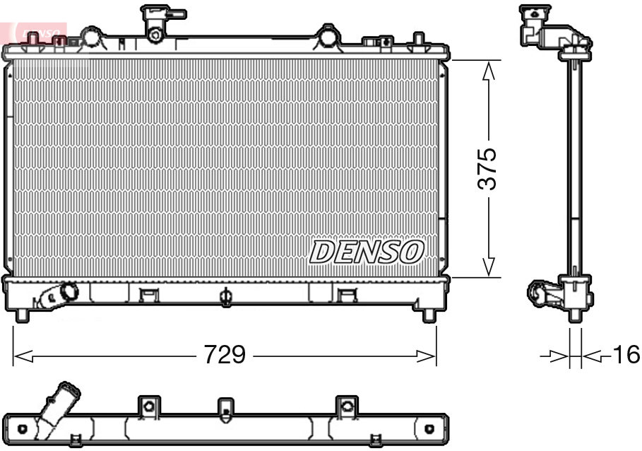 Denso Radiateur DRM44038