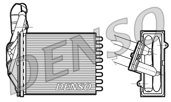 Denso Kachelradiateur DRR09042