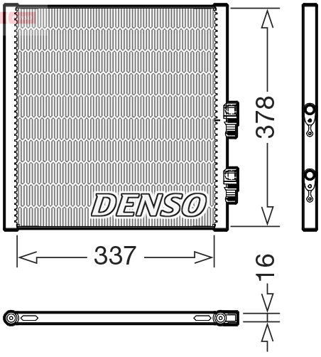 Denso Condensor, airconditioning DCN02051