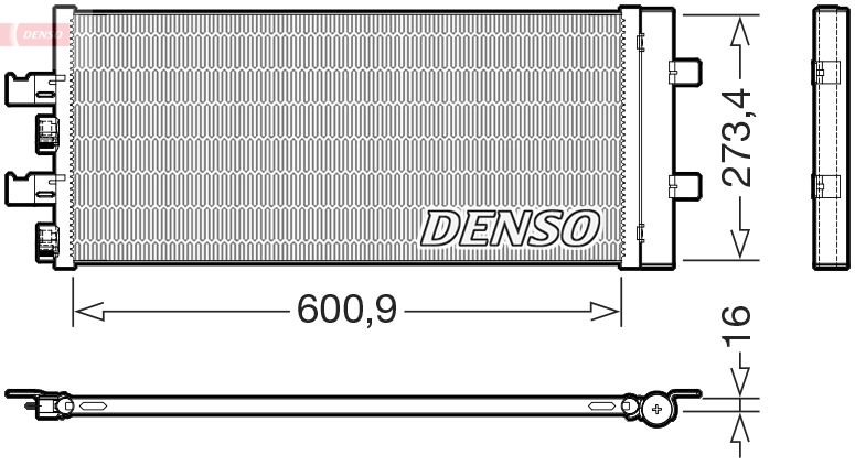 Denso Condensor, airconditioning DCN05111