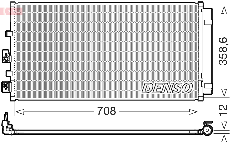 Denso Condensor, airconditioning DCN10061