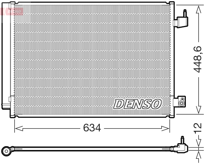 Denso Condensor, airconditioning DCN17031