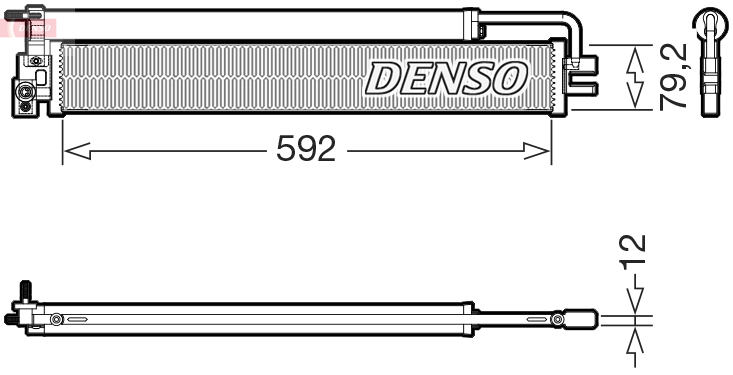 Denso Condensor, airconditioning DCN17037