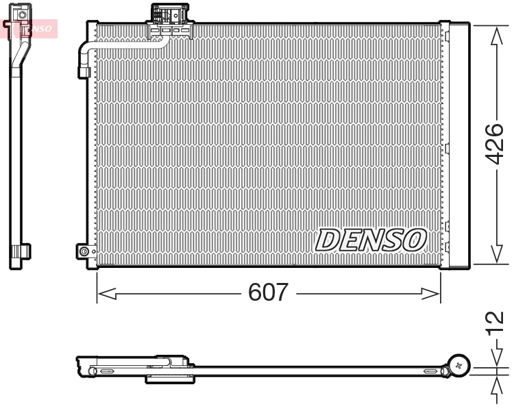 Denso Condensor, airconditioning DCN17064