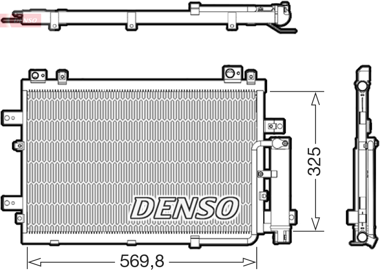 Denso Condensor, airconditioning DCN41030