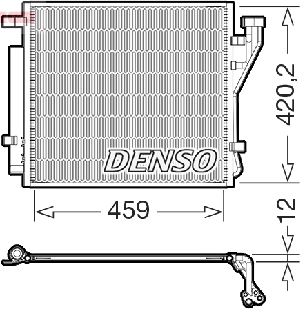 Denso Condensor, airconditioning DCN41037