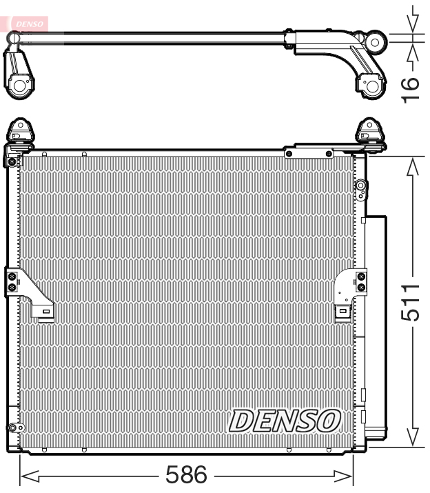 Denso Condensor, airconditioning DCN50063