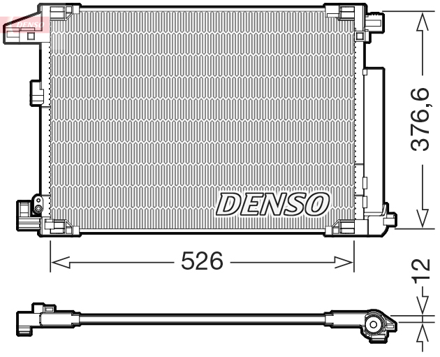 Denso Condensor, airconditioning DCN50064