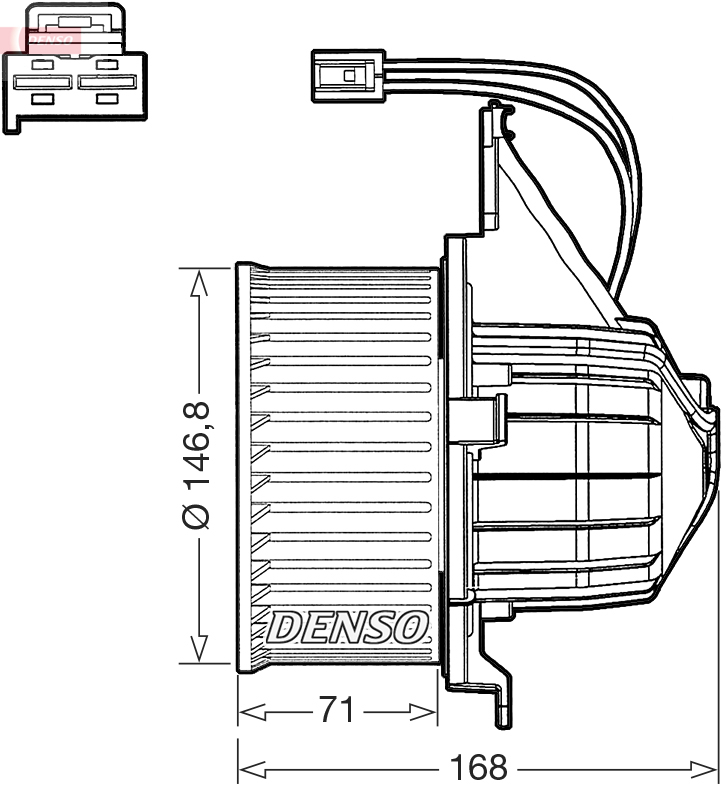 Denso Interieurventilatie DEA17020