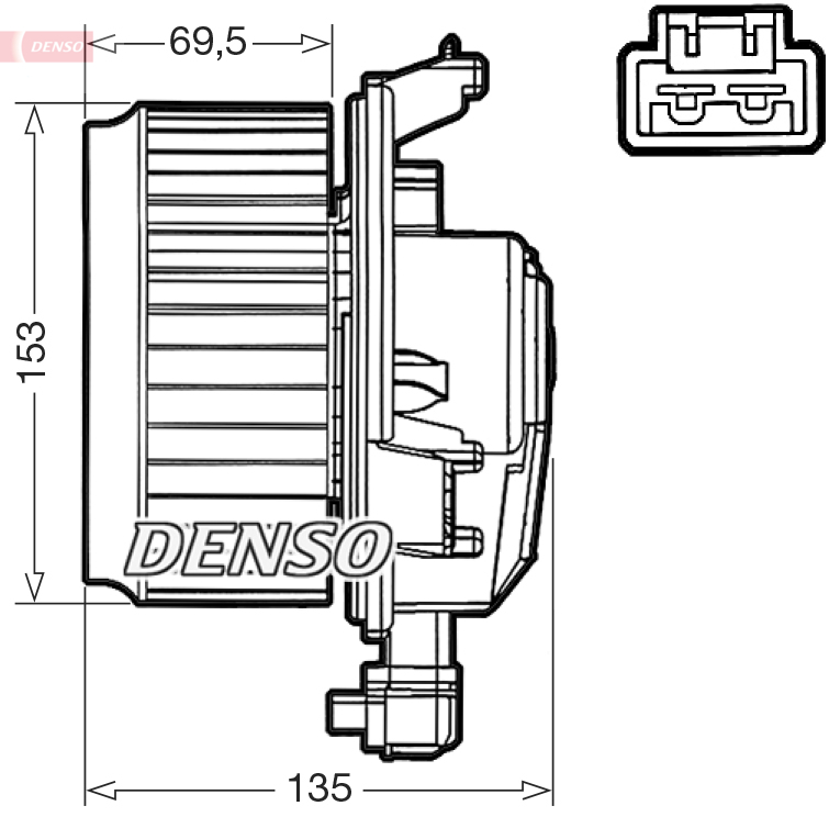 Denso Interieurventilatie DEA50000