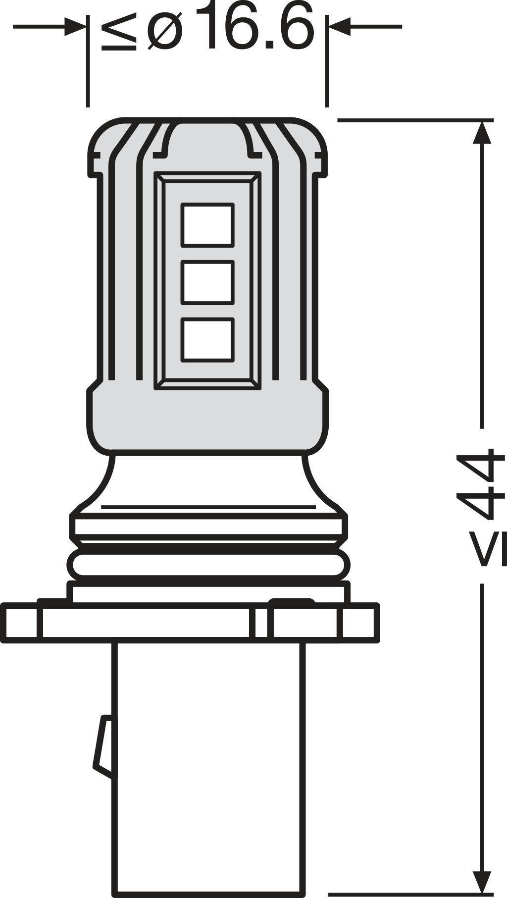 Osram Gloeilamp 828DWP-1BL