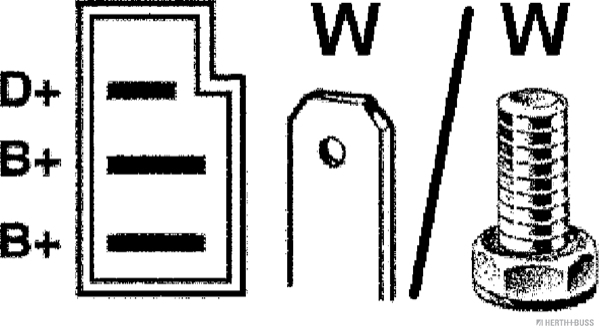 Herth+Buss Elparts Alternator/Dynamo 32033860