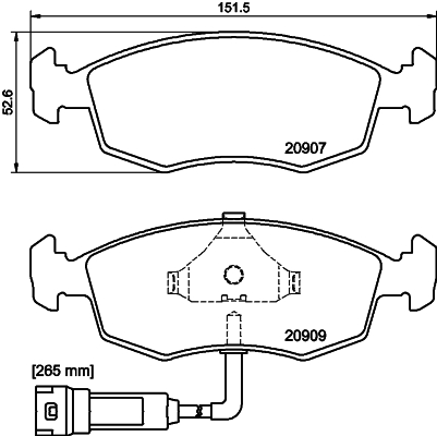 Mintex Remblokset MDB1236