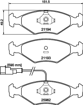 Mintex Remblokset MDB3436